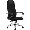 Кресло Metta BK-10 CH (пластиковые ролики, черный)