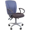 Кресло CHAIRMAN 9801 ERGO 10-141/10-128 (голубой/серый)