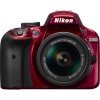Зеркальный фотоаппарат Nikon D3400 Kit AF-P 18-55mm VR (красный)